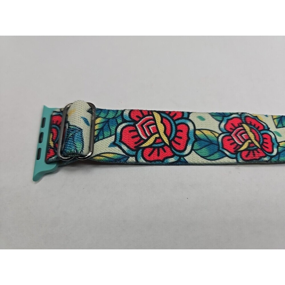ZOX You Are Loved 44mm Apple Watch Band Floral Stretch Adjustable Strap